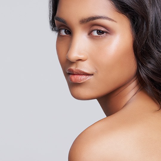 Portrait of woman with beautiful skin after BOTOX injections