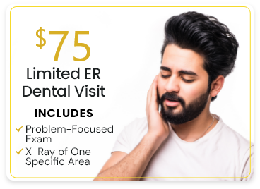 $75 limited ER dental visit special