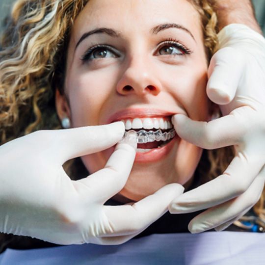 patient getting Invisalign in Dallas